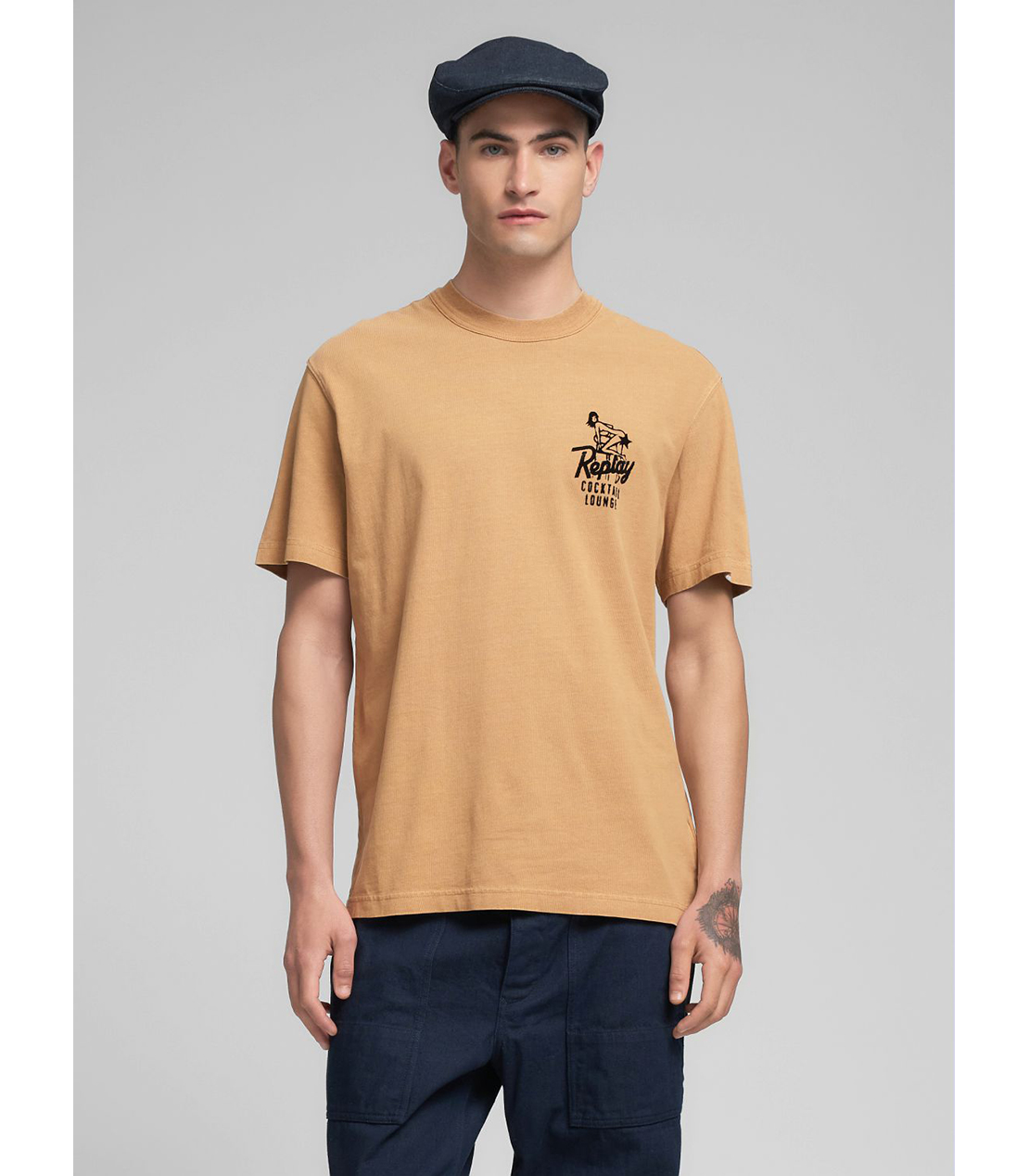 リラックスフィット コットンジャージー グラフティーTシャツ